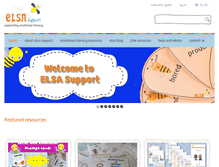 Tablet Screenshot of elsa-support.co.uk